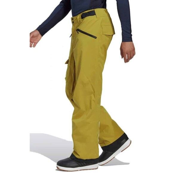 Adidas Mens XL Pants Terrex 2 Layer Insulated Snow Tech Tracksuit Bottoms HC7738 - Picture 1 of 6